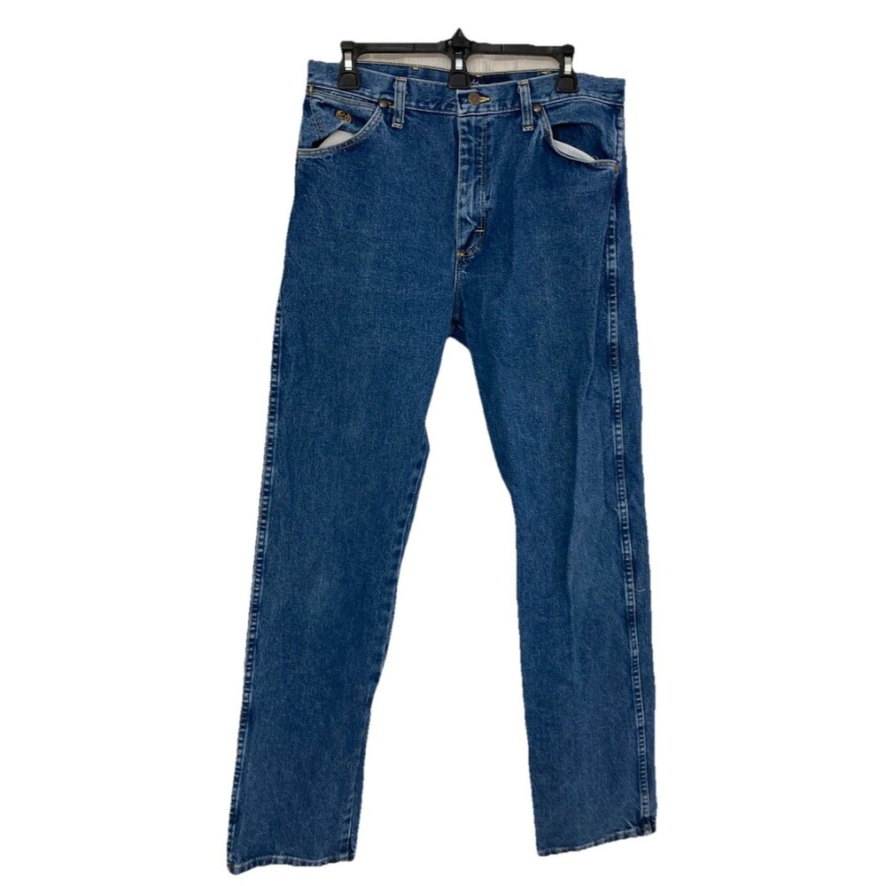 Men's Wrangler George Strait Cowboy Cut Original Fit Jeans Blue Size 32x34
